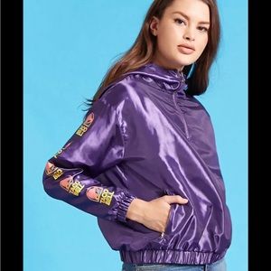 Purple Forever 21 Taco Bell Windbreaker